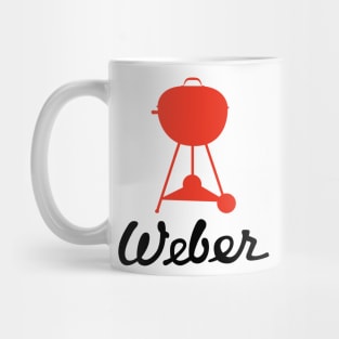 Vintage Weber Script and Wood Dale kettle grill Mug